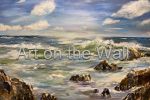 w   Rocks and Sea   Marg Mitchell  Acrylic   425.00